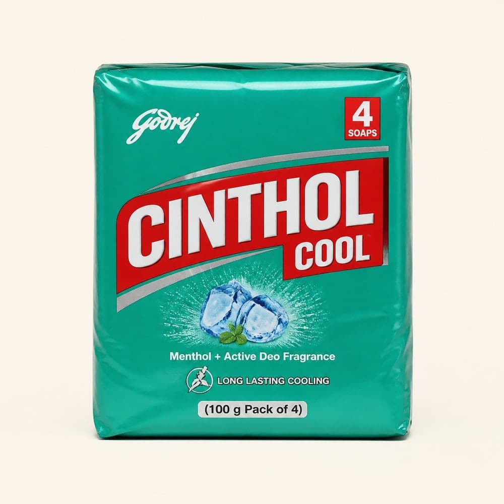 Godrej Cinthol Cool Soap 100 g (Pack of 4)